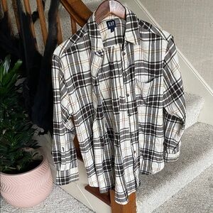 GAP Plaid Fall Flannel Button Down Shirt